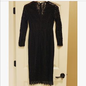 NWT ASOS Black Lace Dress